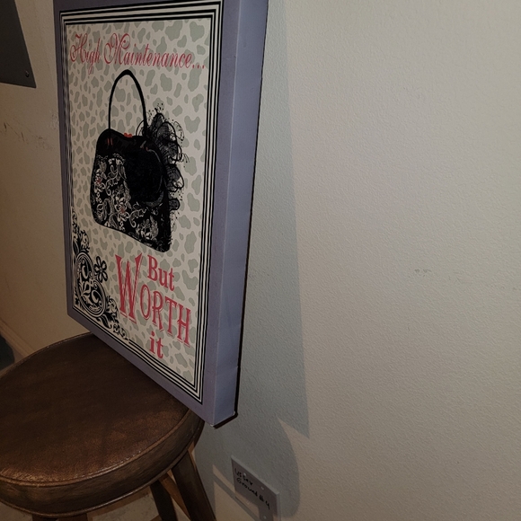 Wall Canvas "High Maintenance But Worth it" - Picture 4 of 4